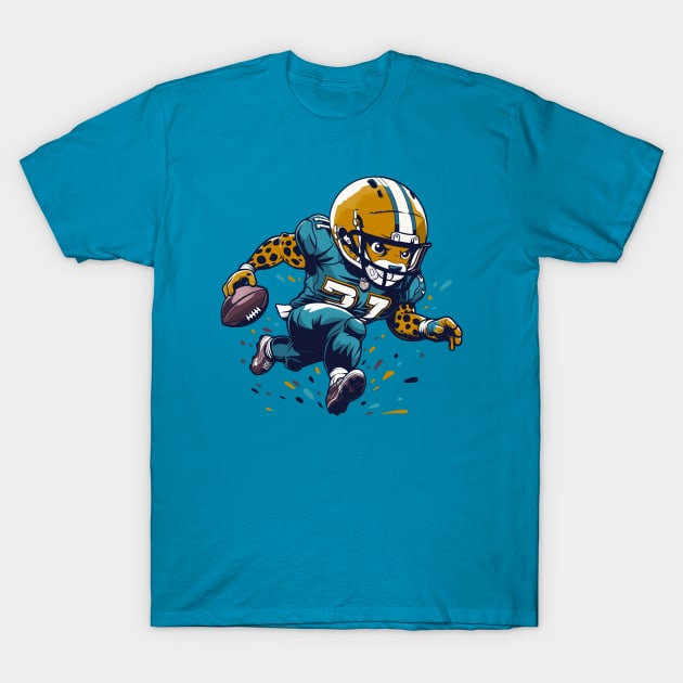 Jaguars Touchdown American Football T-Shirt by Wintrly